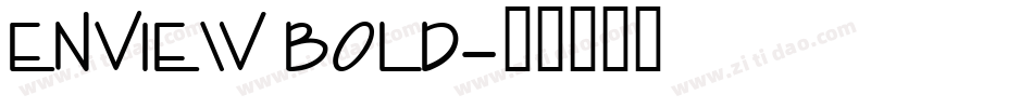Enview Bold字体转换